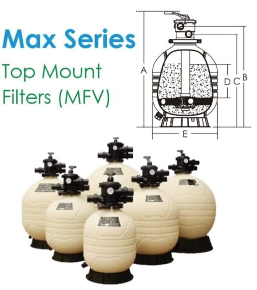 ถังกรอง Emaux MFV Series Top Mount Model
