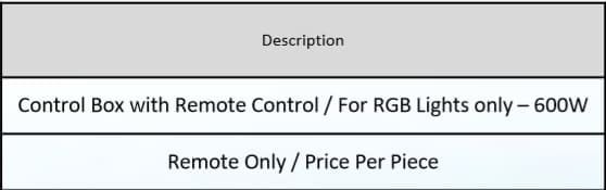 Description Remote