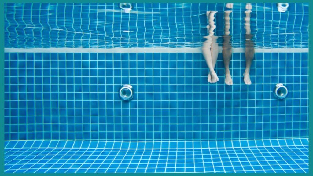 Swimming Pools and human legs