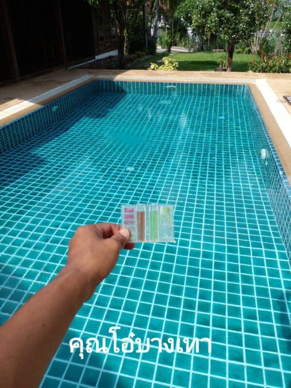 ปรับค่า pH สระ คุณโอ๋ บางเทา