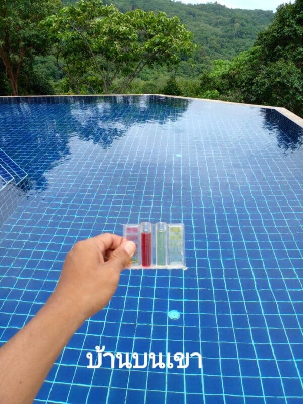 ปรับค่า pH สระ บ้านบนเขา