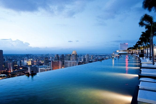 Pool in the clouds Marina Bay